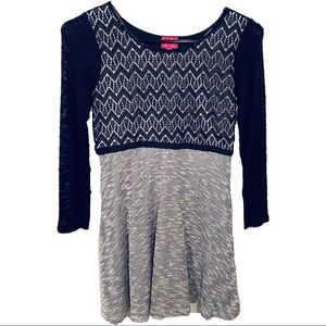 A black and gray Pinky dress.